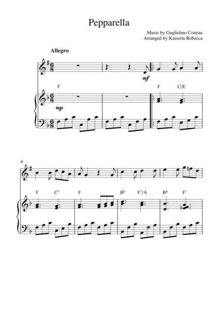 Pepparella (arr. Kaiserin Rebecca)