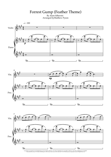 Forrest Gump - Main Title (feather Theme) (arr. Matthew pyeon)
