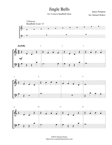 Jingle Bells - for 2-octave handbell choir (arr. Samuel Stokes)