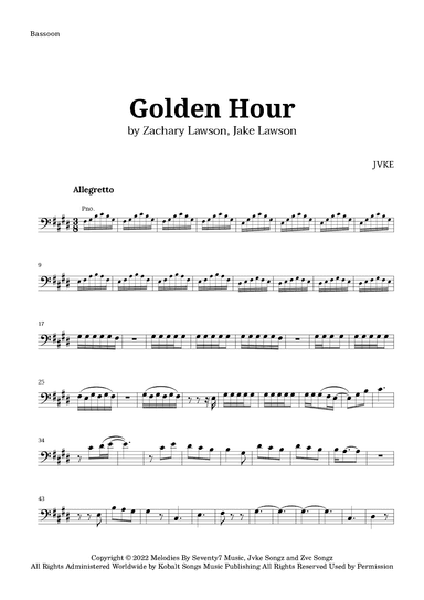 Golden Hour (arr. Langanho)