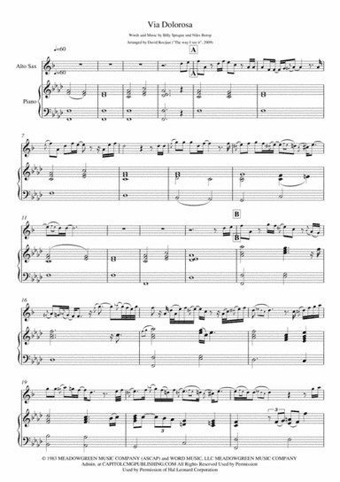Via Dolorosa (arr. David Kocijan)