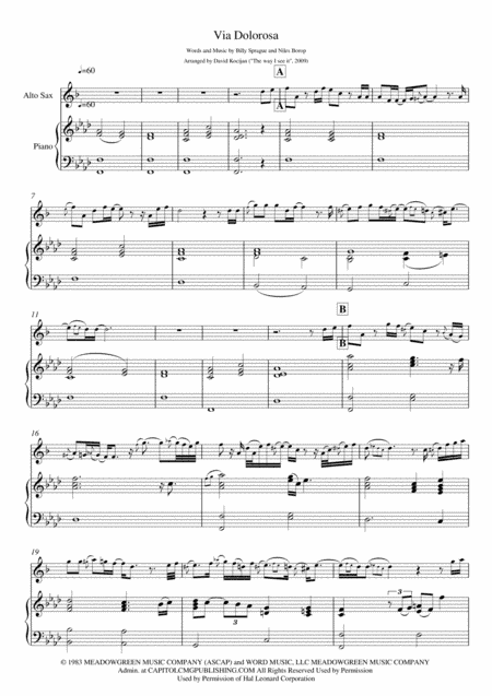 Via Dolorosa (arr. David Kocijan)