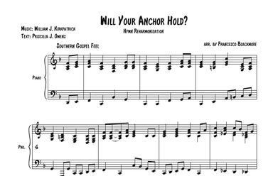 Will You Anchor Hold (Hymn Reharmonized) (arr. Francesco Blackmore)