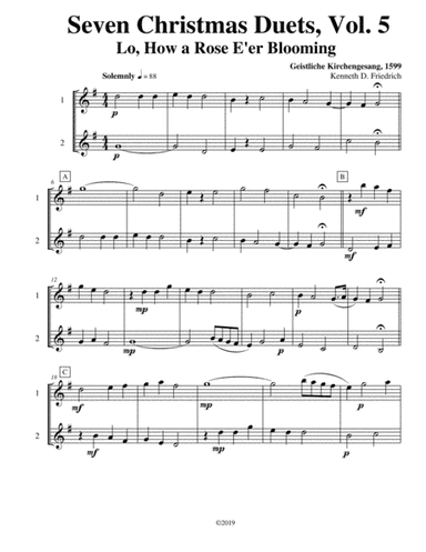 Seven Christmas Duets, Vol. 5 (arr. Kenneth D. Friedrich)