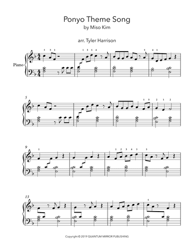 Ponyo (arr. Tyler Harrison)
