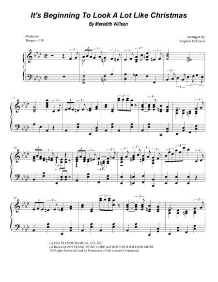 It's Beginning To Look Like Christmas (arr. Stephen DeCesare)