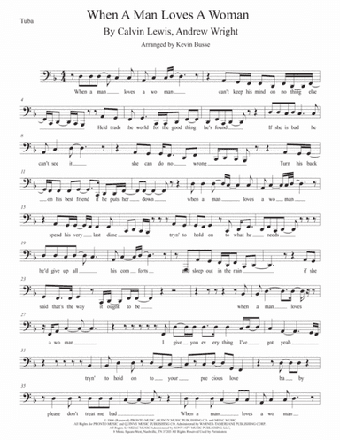 When A Man Loves A Woman (arr. Kevin Busse)