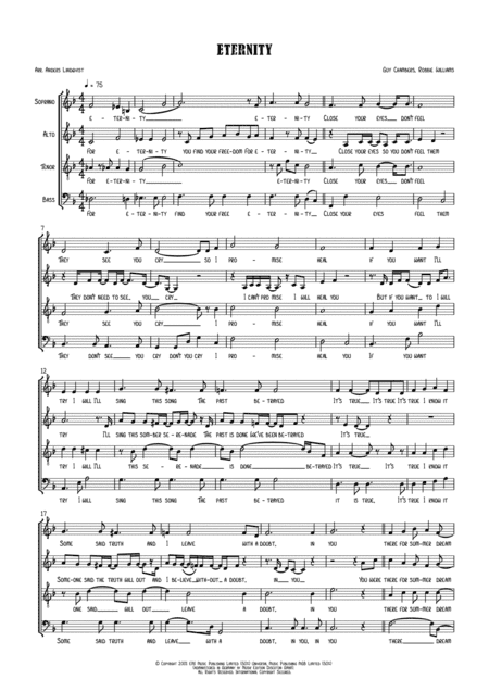 Eternity (arr. Anders Lindqvist)