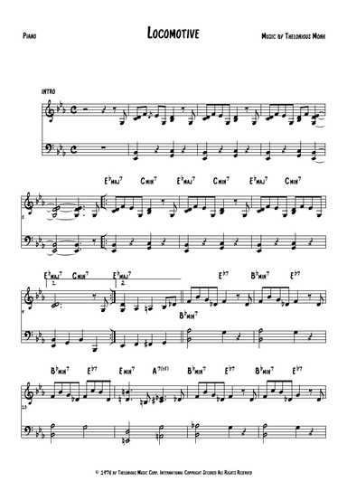 Locomotive (arr. The Sheet Music Library)