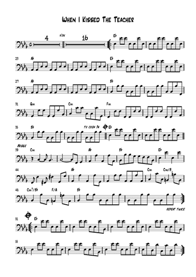 When I Kissed The Teacher (arr. Verena Watkiss)