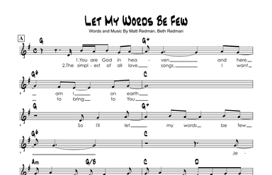 Let My Words Be Few (you Are God In Heaven) (arr. Brian Kim)