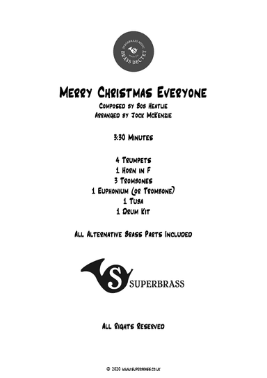 Merry Christmas Everyone (arr. Jock McKenzie)