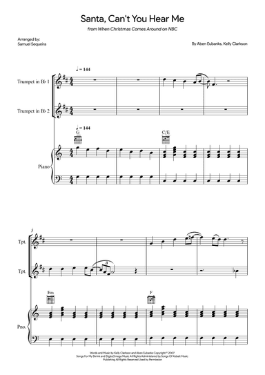 Santa Can't You Hear Me (arr. Samuel Sequeira)