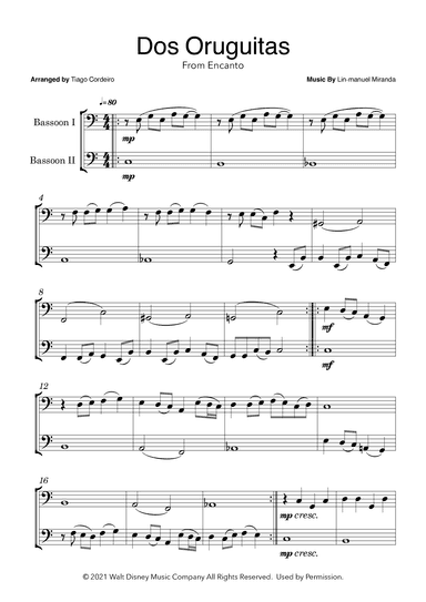 Dos Oruguitas (arr. Tiago Cordeiro)