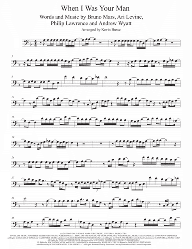 When I Was Your Man (arr. Kevin Busse)