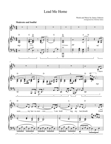Lead Me Home (arr. CJJames Music Publications)