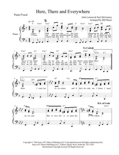 Here, There And Everywhere (arr. Bill Hayes)