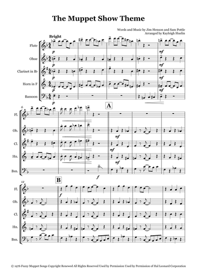 The Muppet Show Theme (arr. Kayleigh Huelin)