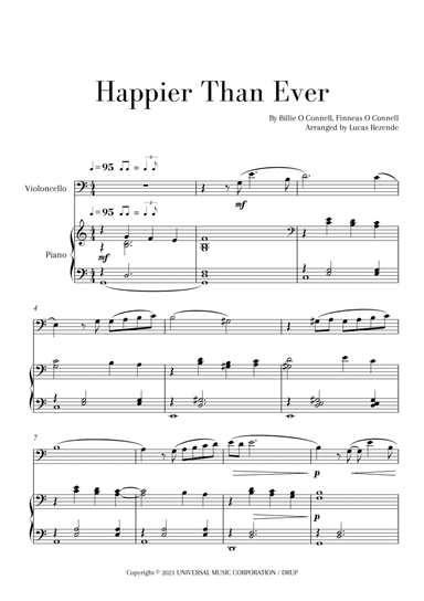 Happier Than Ever (arr. Lucas Rezende)