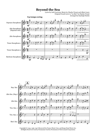 Beyond The Sea (arr. Kayleigh Huelin)