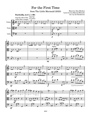 For The First Time (arr. Joe Henderson)