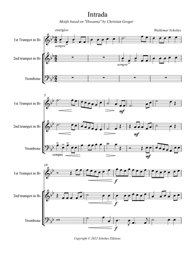 Intrada based on "Hosanna" by Christian Gregor