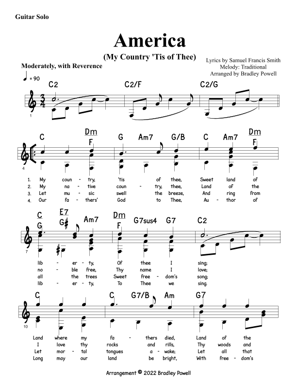 America (My Country ‘Tis of Thee) (arr. Bradley Powell)