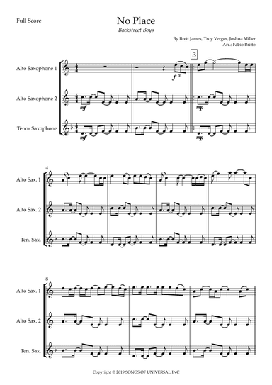 No Place (arr. Fabio Britto)