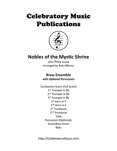 Nobles of the Mystic Shrine (arr. Bob Affonso)
