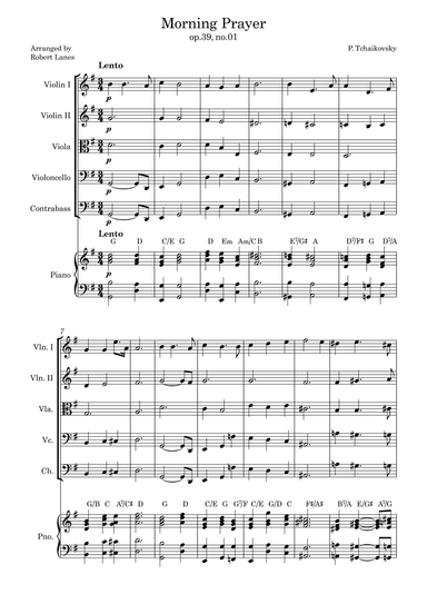 Morning Prayer (arr. Robert Lanes)
