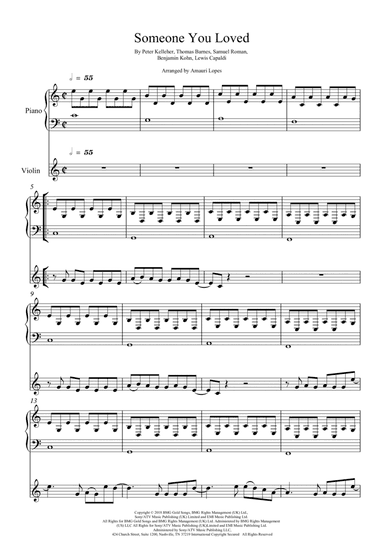 Someone You Loved (arr. Amauri Lopes)