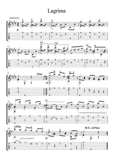 Adelita Lagrima (arr. PianoSheeNow)