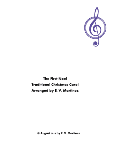 The First Noel (arr. E. V. Martinez)