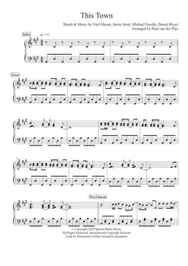This Town (arr. Paul van der Plas)