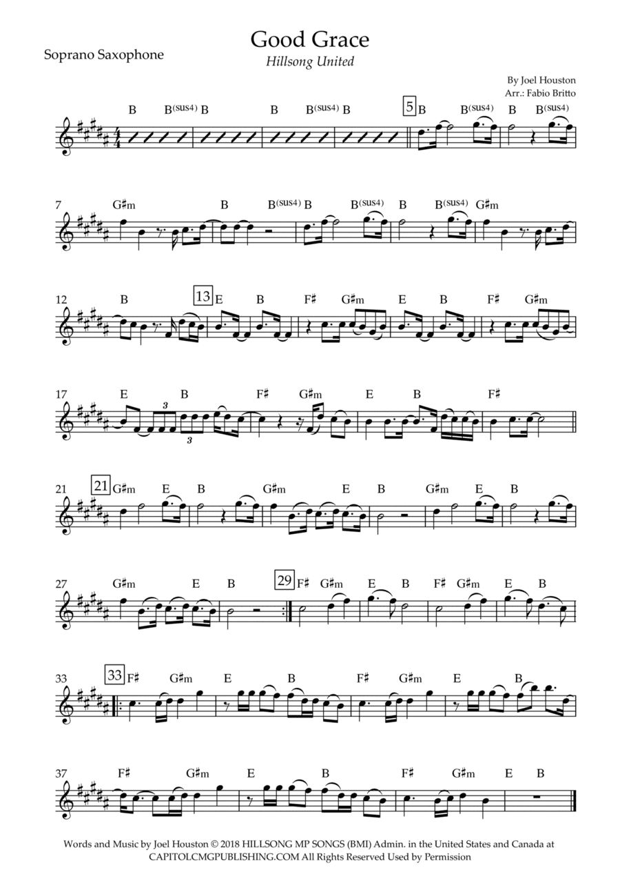 Good Grace (arr. Fabio Britto)