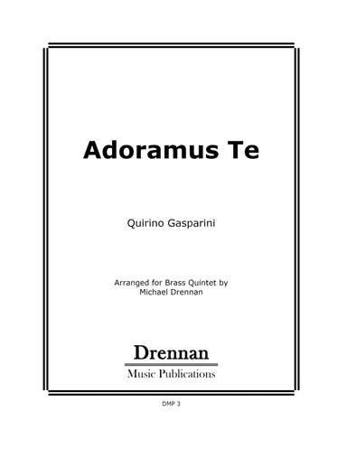Adoramus Te (arr. Michael Drennan)