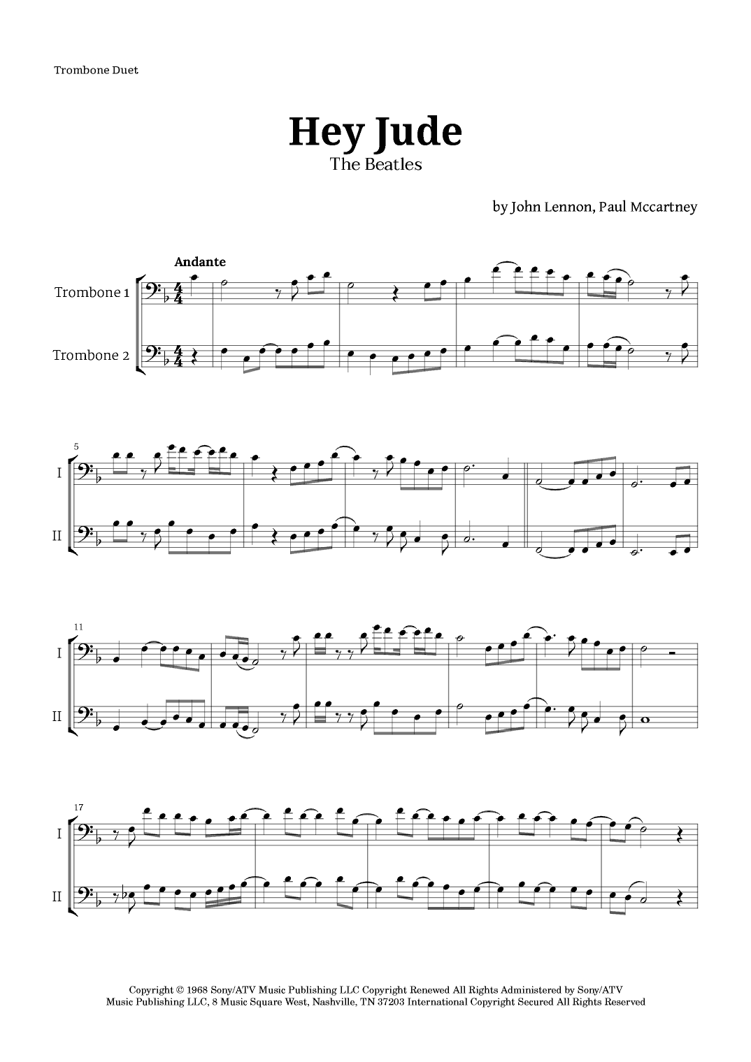Hey Jude (arr. Langanho)