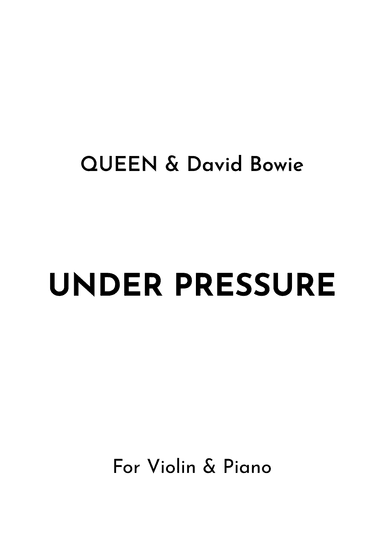 Under Pressure (arr. Jireh J.)