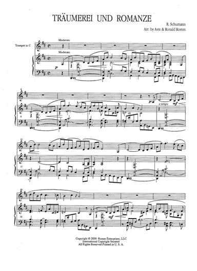 Traumerei un Romanze (arr. Ronald and Avis Romm)