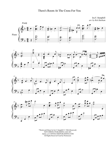 Room At The Cross For You (arr. Rick Barham)