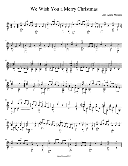 We Wish You a Merry Christmas (arr. Aking Mongza)
