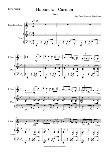 Habanera - Carmen (arr. Fabio Eduardo de Oliveira)