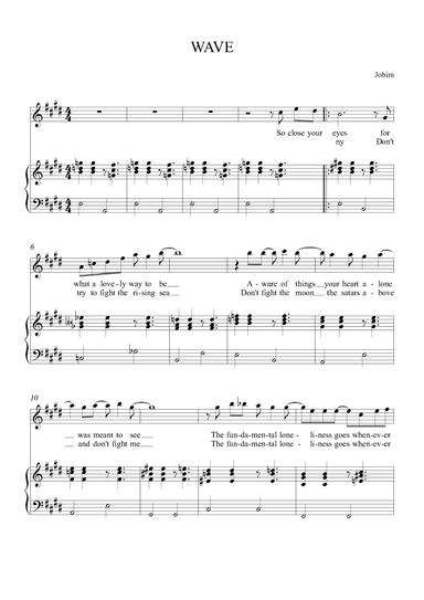 Wave (arr. Alex Nunes Rodriguez)
