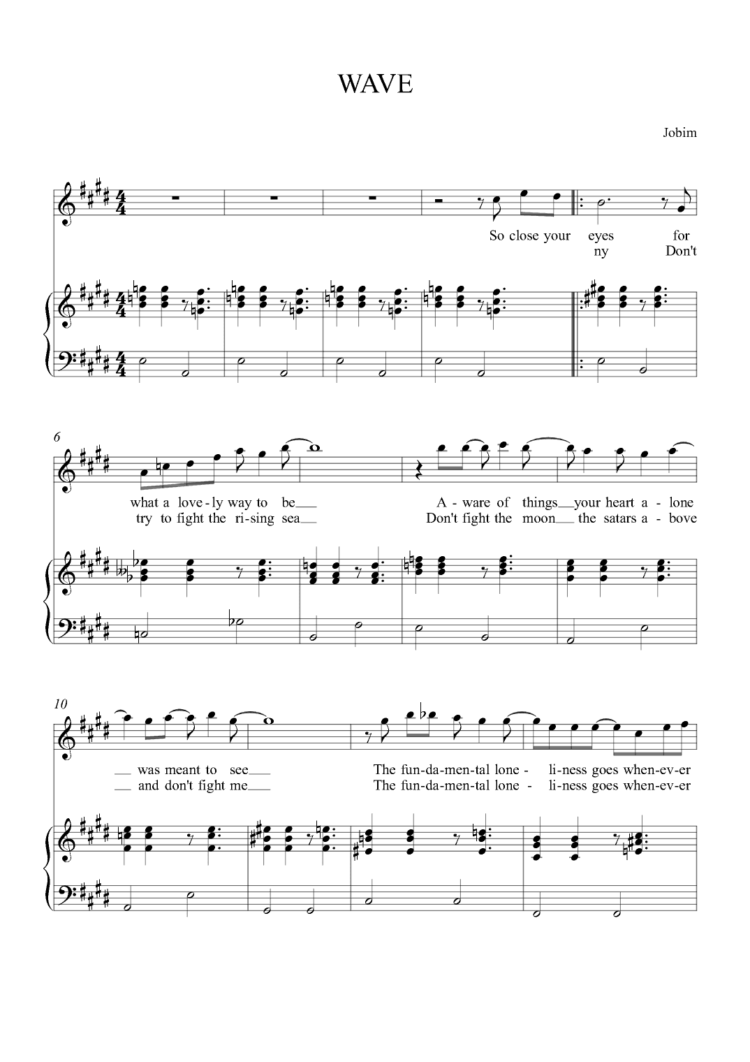 Wave (arr. Alex Nunes Rodriguez)