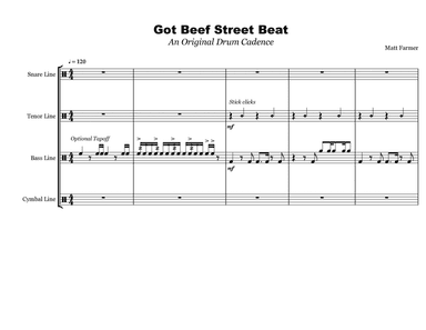 Got Beef Street Beat: Drum Cadence