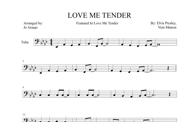 Love Me Tender (arr. JO ARAÚJO)