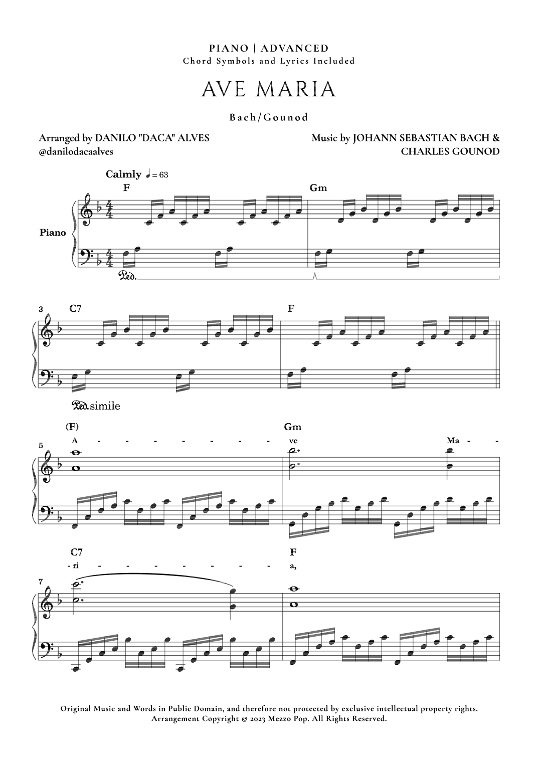 Ave Maria (arr. Danilo "Daca" Alves)