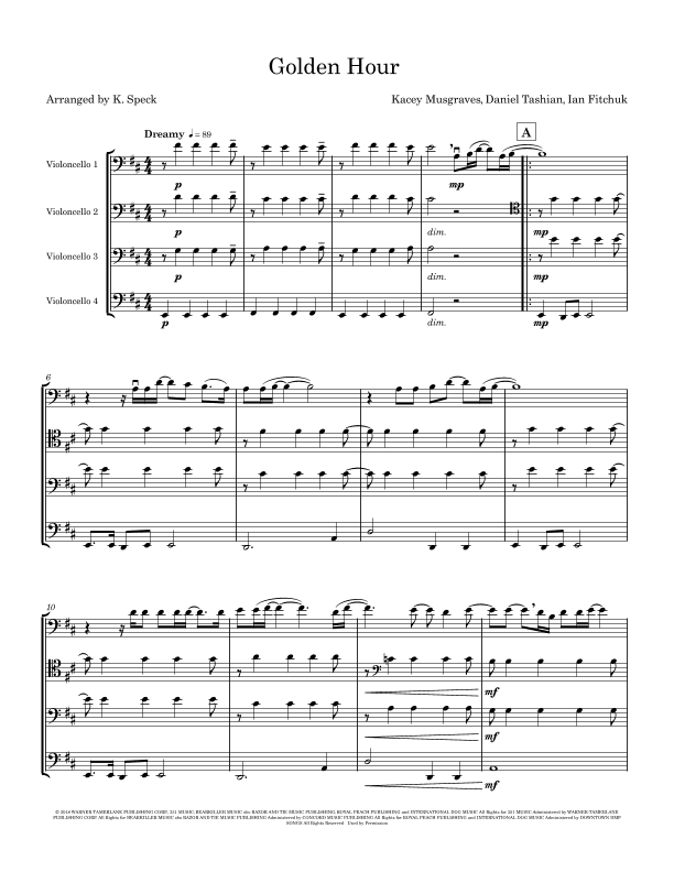 Golden Hour (arr. K. Speck)