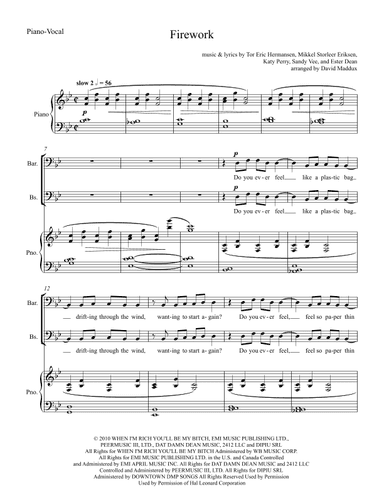 Firework (arr. David Maddux)