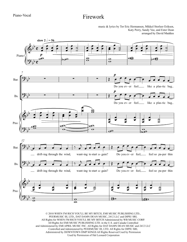 Firework (arr. David Maddux)